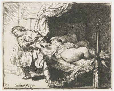 Joseph und die Frau des Potiphar von Rembrandt van Rijn